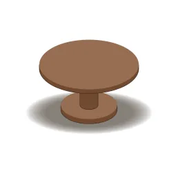 Round pedestal table