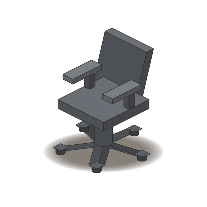 Office swivel chair grey